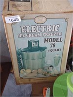 Vintage electric ice cream maker