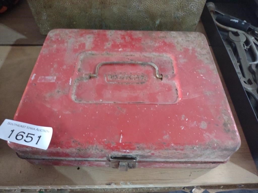 Propane torch kit in metal box
