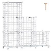 Lxvckly Wire Cube Storage Organizer, 6 Cubes Close