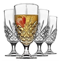 Godinger Glass Dublin Iced Beverage, Set of 4, 16