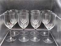 SET OF 8 CRYSTAL GLASSES