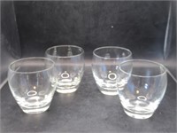 SET OF 4 ON THE ROCK GLASSES