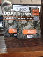 (2) Delkin 32gb Flash Drives