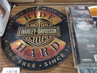 Harley-Davidson sign and decor