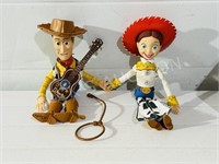 2 Disney Toy Story Woody & Jesse talking dolls