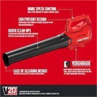 CRAFTSMAN CORDLESS AXIAL BLOWER $89