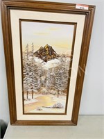 framed oil on canvas "landscape" Buchacher
