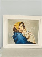 print of mother & child