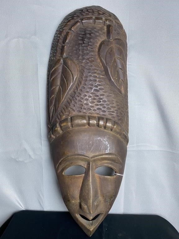 25'' Wooden Tribal Mask