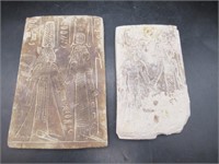 2 EGYPTIAN CARVED STONES