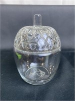 Glass Diamond Pattern Trinket Box