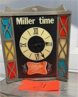 VINTAGE MILLER, TIME CLOCK