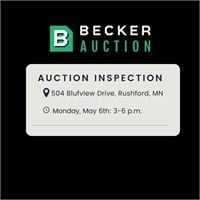Inspection Dates: Monday, May 6th: 3-6 p.m. . You