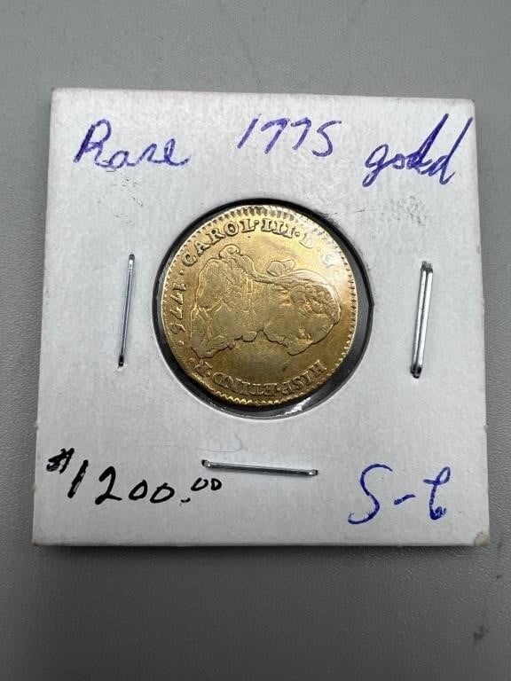 Rare 1775 2-S Gold Coin