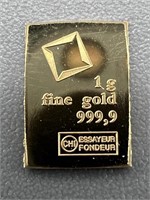 1G 999 Fine Essayeur Fondeur Gold