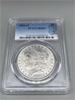1884-O PCGS MS62 Morgan Silver Dollar