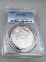 1880-S PCGS MS62 Morgan Silver Dollar