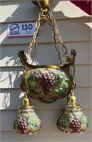 ANTIQUE HANGING LAMP-BEAUTIFUL & WELL CARED