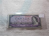 1954 Modified $10 (lightly circulated)