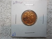 2000W 1 cent, Proof like from set