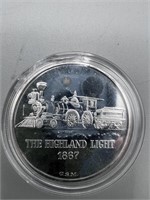 1 Troy Oz. 999 Fine Silver The Highland Light Roun