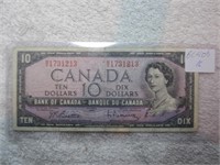 1954 $10 Modified circulated
