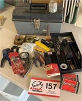 TOOL BOX  w/ HAND TOOLS-STEEL WIRE