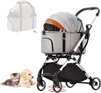 4-Wheel Pet Stroller, Grey