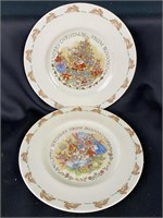 2 Royal Dalton Bunnykins Collector Plates