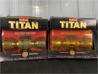 2 Kwikset Titan Keyed Entry Locksets