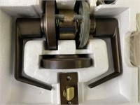Schlage Oil Rub Bronze Lever Keyed Lockset