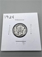 1924 Mercury Silver Dime
