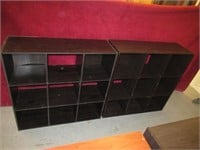 2 PIGEON HOLE CABINETS