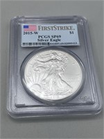 2016-W PCGS SP69 Silver American Eagle