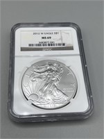2012-W NCG MS69 Silver American Eagle