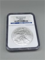 2007-W NCG MS69 Silver American Eagle