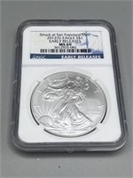 2012-S NCG MS69 Silver American Eagle