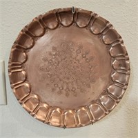 11" Copper Decorative Plate