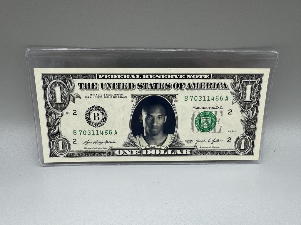 2022 Famous Face $1 Note - Kobe Bryant