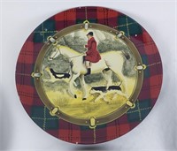 Equestrian and Dogs Hunting Scene Plate