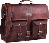 18 Men's Vintage Leather Briefcase