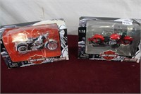 Harley Davidson Diecast Motorcycle Toys / Boxed