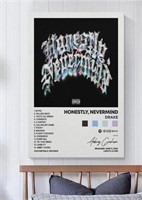 "Drake - Honestly" Unframed Canvas Poster