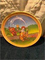 Ronald McDonald plate vintage 1977