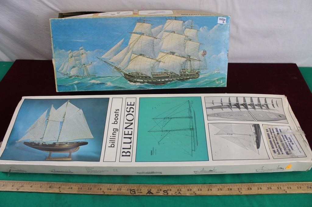 USS Constitution & Bluenose Model Boats