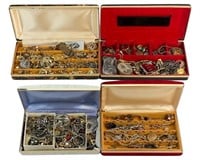 Boxes filled with Antique & Vintage Jewelry- Gold