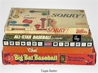 Vintage Board Games- Football, Baseball, Clue, Sor