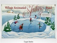 Dept 56 Christmas Village Animated Skating Pond