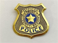 Metal Police Officer Badge