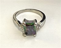 Multi Color Stone Ring Size 7